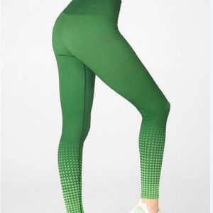 Fabletics Green Ombre Leggings- high waisted